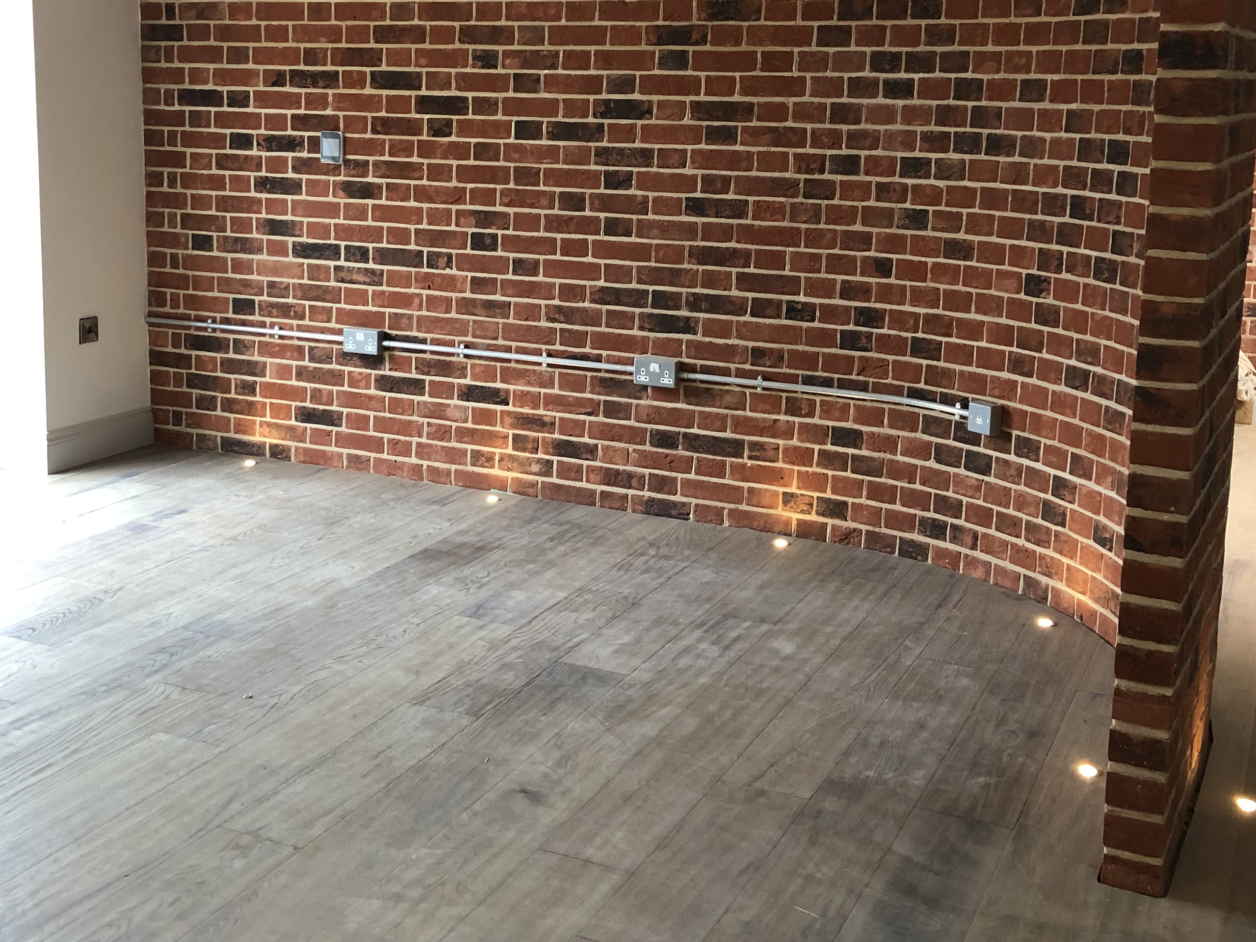 Floor spot uplighters installed by Kimberley Electrical Services